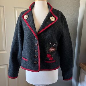 Julius Lang vintage wool cardy